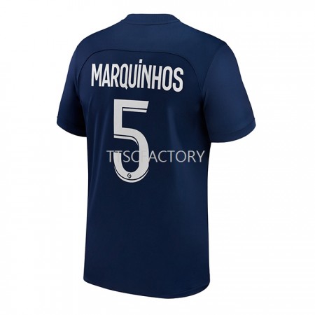 Billiga Fotbollströjor Paris Saint-Germain Marquinhos 5 Hemma tröja 2022/23 Kortärmad